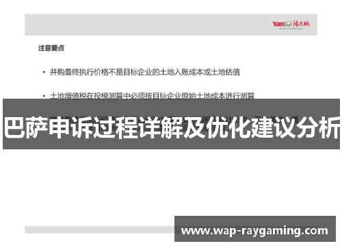 巴萨申诉过程详解及优化建议分析